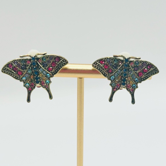 Heidi Daus Jewelry - Heidi Daus Gold-Tone Butterfly Earrings